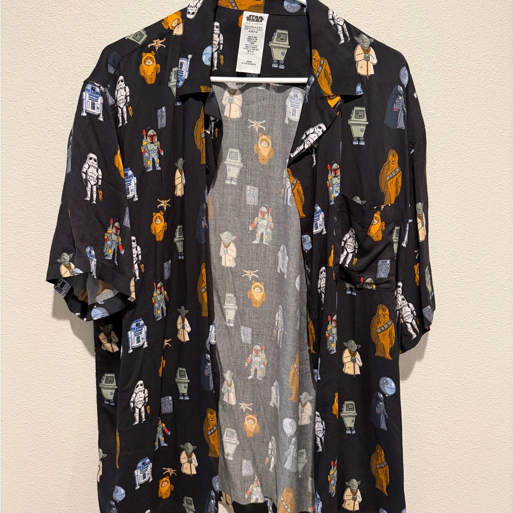 Star Wars Multicolor Character Print Men's Shirt